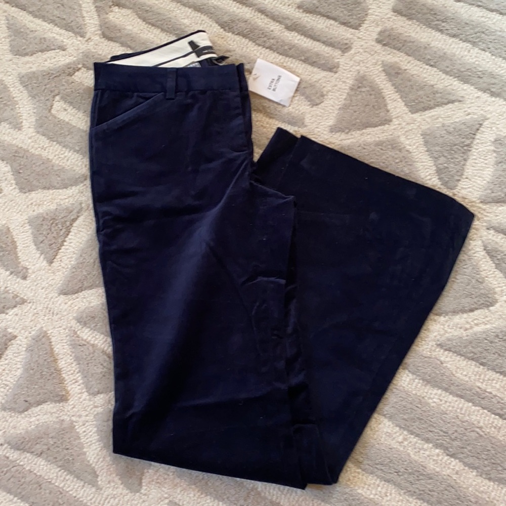 Victoria’s Secret Christie Fit Navy Velvet Pants